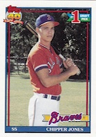 Chipper Jones 1991 Draft Day card