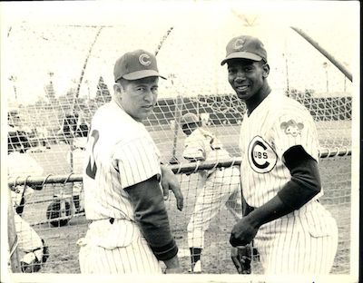 Ernie Banks and Ron Santo