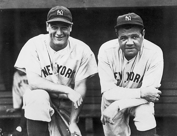 Babe Ruth and Lou Gehrig