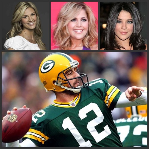 Aaron Rodgers and his girlfriends