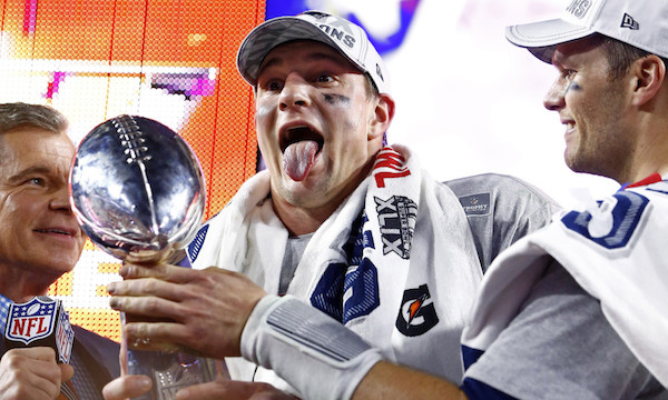 Gronk tongue!