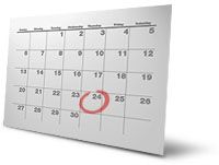 Course calendar