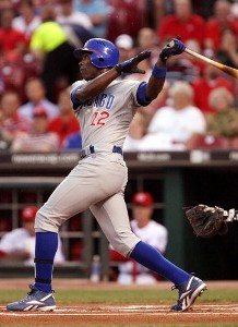 Ty swings his bat like this
