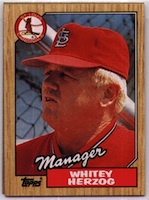 Whitey Herzog - manager, St. Louis Cardinal