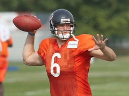 Jay Cutler lloks good as a Bear. Duh.