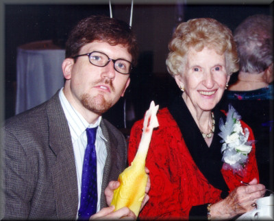 Gram and I at her 90th birthday